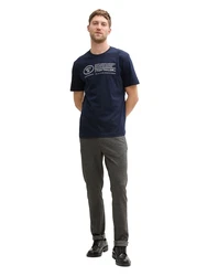 TOM TAILOR T-Shirt blau/marine/weiß