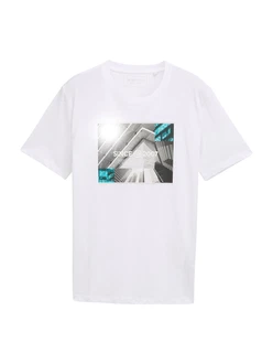 TOM TAILOR DENIM T-Shirt weiß