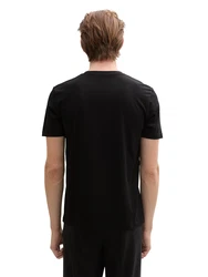 TOM TAILOR DENIM T-Shirt aqua / grau / schwarz
