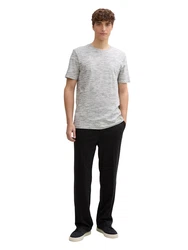 TOM TAILOR DENIM T-Shirt marine/weiß