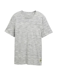 TOM TAILOR DENIM T-Shirt marine/weiß