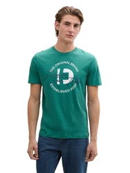 TOM TAILOR DENIM T-Shirt marine/smaragd/weiß