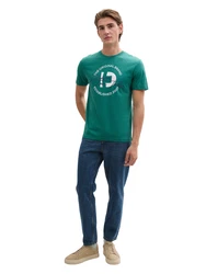 TOM TAILOR DENIM T-Shirt marine/smaragd/weiß