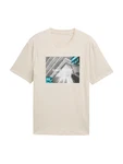 TOM TAILOR DENIM T-Shirt azur/grau/schwarz/offwhite