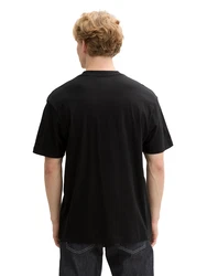 TOM TAILOR DENIM T-Shirt schwarz/weiß