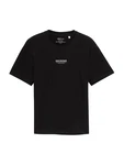 TOM TAILOR DENIM T-Shirt schwarz/weiß