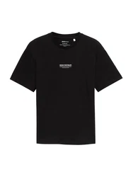 TOM TAILOR DENIM T-Shirt schwarz/weiß