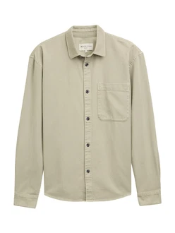 TOM TAILOR Denim Langarmhemd Relaxed Fit Hemd beige