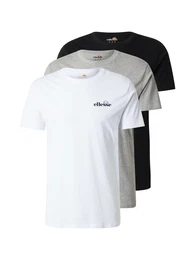 T-Shirt 'Azzini' graumeliert / schwarz / offwhite