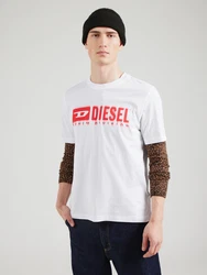 DIESEL T-Shirt 'T-ADJUST-Q7' rot/weiß
