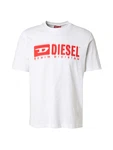 DIESEL T-Shirt 'T-ADJUST-Q7' rot/weiß