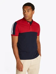 TOMMY HILFIGER Poloshirt navy / rot / weiß