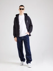 ARMANI EXCHANGE Sweatjacke marine/weiß