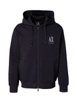 ARMANI EXCHANGE Sweatjacke marine/weiß