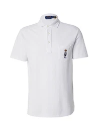 Poloshirt blau / braun / wei