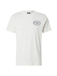 JOOP! Jeans T-Shirt 'Eden' ecru/schwarz