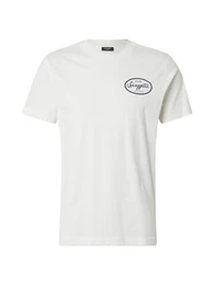 T-Shirt 'Eden' ecru / schwarz