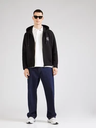 ARMANI EXCHANGE Sweatjacke schwarz/weiß