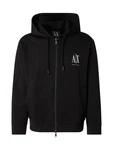 ARMANI EXCHANGE Sweatjacke schwarz/weiß