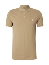 Poloshirt dunkelbeige