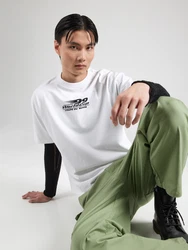WEEKDAY T-Shirt 'Great' schwarz/weiß