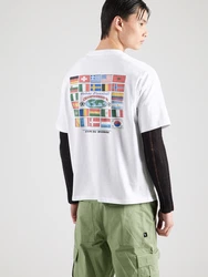 WEEKDAY T-Shirt 'Great' schwarz/weiß