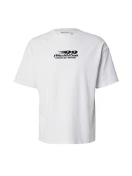 WEEKDAY T-Shirt 'Great' schwarz/weiß