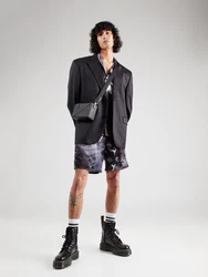 Carlo Colucci Shorts grau/schwarz/weiß
