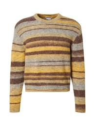 Pullover 'Murray' dunkelbraun / curry / graumeliert