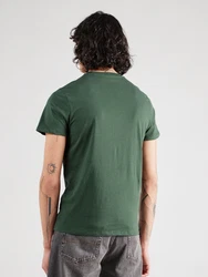 GUESS T-Shirt 'CLASSIC' tanne/weiß