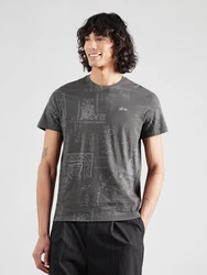 GUESS T-Shirt hellgrau/dunkelgrau