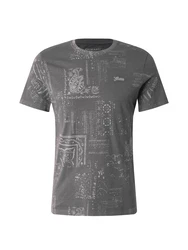 GUESS T-Shirt hellgrau/dunkelgrau