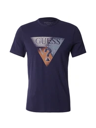 T-Shirt marine / hellblau / orange / wei