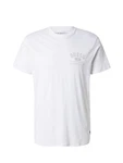 GUESS T-Shirt 'CLASSIC' dunkelbeige/weiß