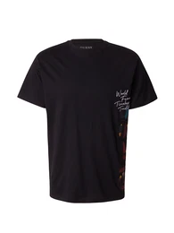 T-Shirt smaragd / rot / schwarz / wei
