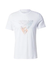 T-Shirt hellblau / hellrot / silber / wei