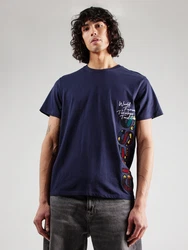 GUESS T-Shirt navy/petrol/schwarz/weiß