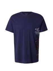GUESS T-Shirt navy/petrol/schwarz/weiß