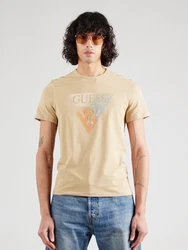 GUESS T-Shirt sand/hellbeige/hellblau/hellorange