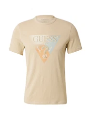 GUESS T-Shirt sand/hellbeige/hellblau/hellorange