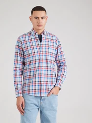 FYNCH-HATTON Hemd Classic hellblau/dunkelblau/cranberry/schwarz