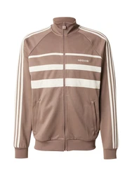 ADIDAS ORIGINALS Sweatjacke 'The First' hellbraun/weiß