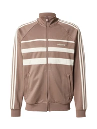 Sweatjacke 'The First' hellbraun / wei