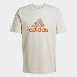 ADIDAS ORIGINALS T-Shirt 'GRFX' ecru/hellgrau/dunkelorange