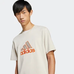 ADIDAS ORIGINALS T-Shirt 'GRFX' ecru/hellgrau/dunkelorange