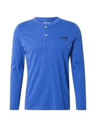 s.Oliver Langarmshirt Henley-Shirt mit Flammgarnstruktur Blau/Hellblau/Dunkelblau/Blau/Hellblau/Dunkelblau/Blau/Hellblau/Dunkelblau/Blau/Hellblau/Dunkelblau/Blau/Hellblau/Dunkelblau/Blau/Hellblau/Dunkelblau/Blau/Hellblau/Dunkelblau/Blau/Hellblau/Dunkelblau/Blau/Hellblau/Dunkelblau