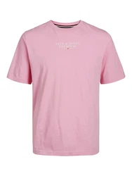 Jack & Jones T-Shirt JPRArchie JPRBLUARCHIE (1-tlg) hellpink/weiß