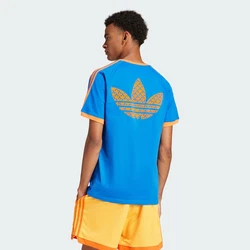 ADIDAS ORIGINALS T-Shirt blau / orange / weiß