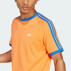 ADIDAS ORIGINALS T-Shirt blau/orange/weiß