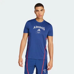 ADIDAS PERFORMANCE Funktionsshirt Design For Training Heritage Legacy dunkelblau/rot/weiß